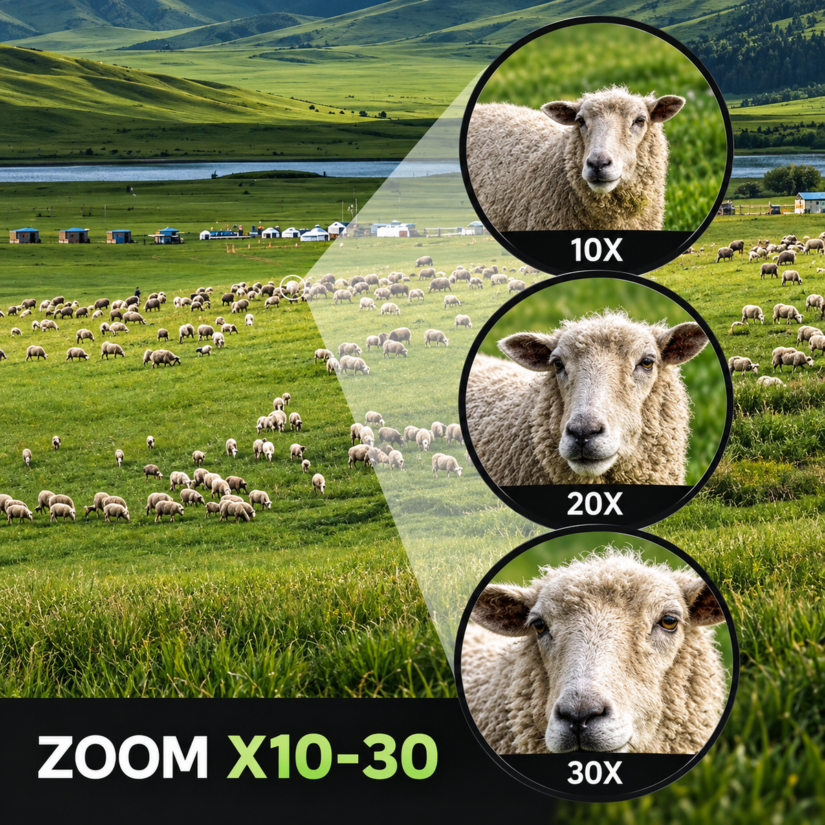 Monoculaire zoom 10-30x50 PUISSANT – vue 3