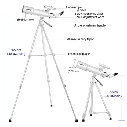 Télescope BORWOLF AZ70500 – vue 6