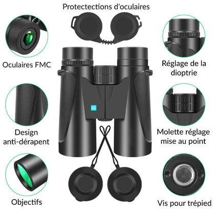 Jumelles 12x42 Compactes et légères