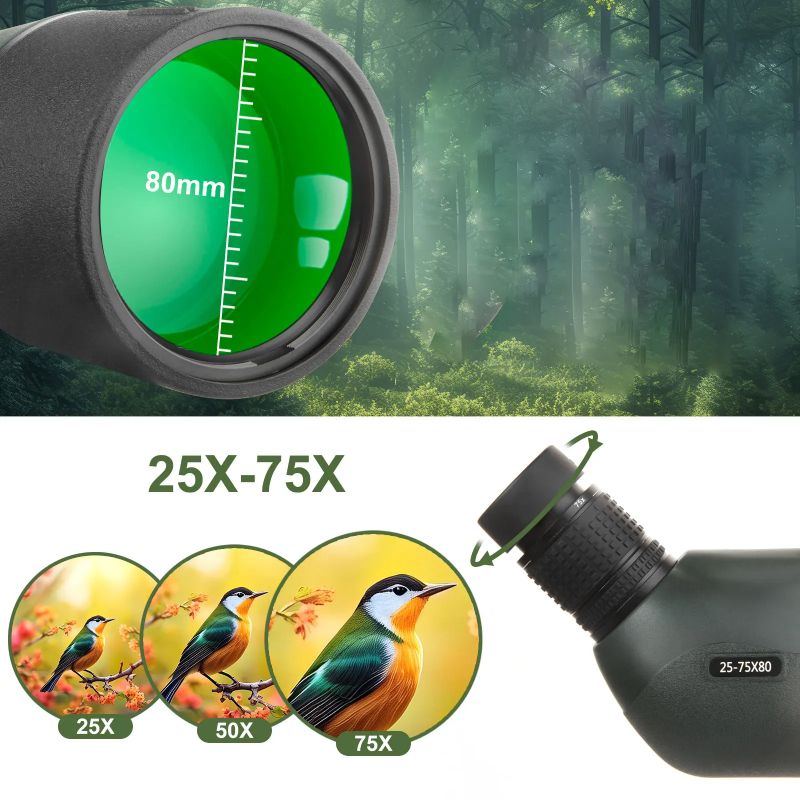 Longue Vue pour Tir Sportif 25-75x80 <br> Jusqu'à 600m
